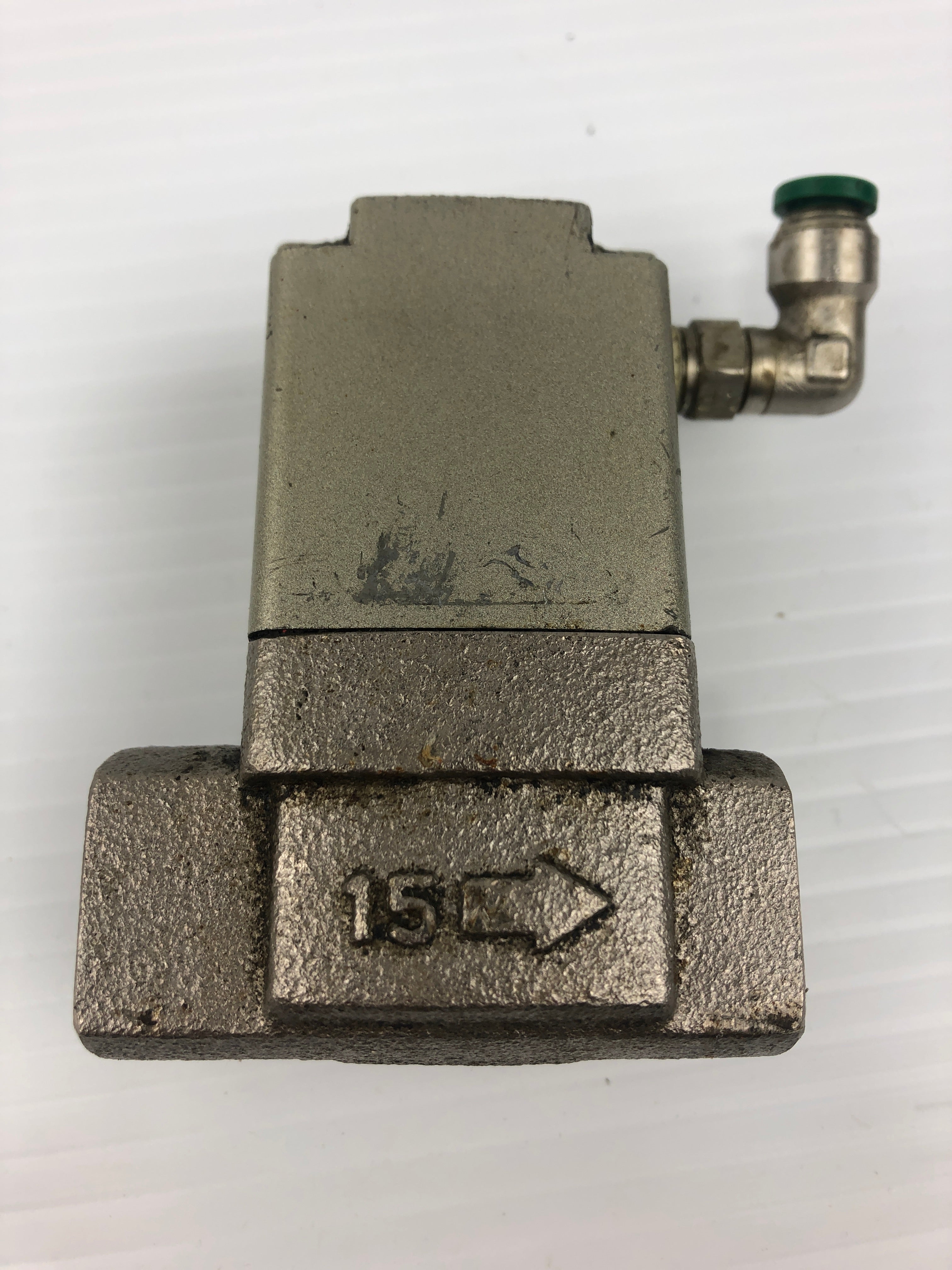 SMC VNC211A Process Valve with 15mm Port and Elbow Fitting