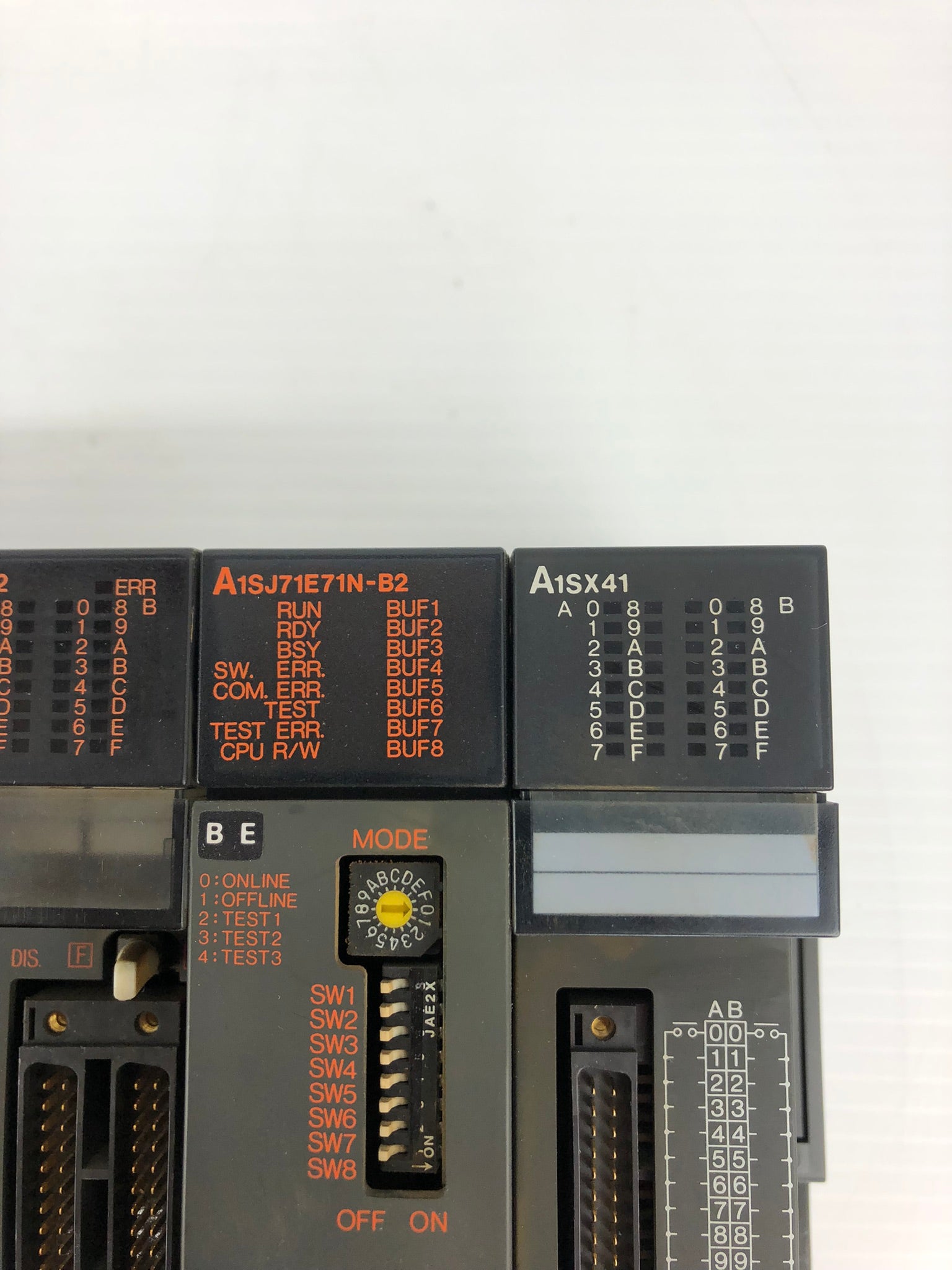 Mitsubishi A1S61PN PLC Melsec CPU 10 Slot Rack with Modules