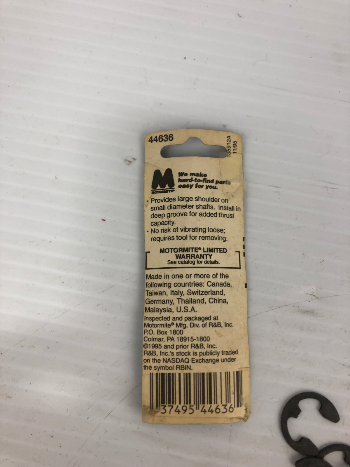 Motormite Clips Motormite 44636 1/2