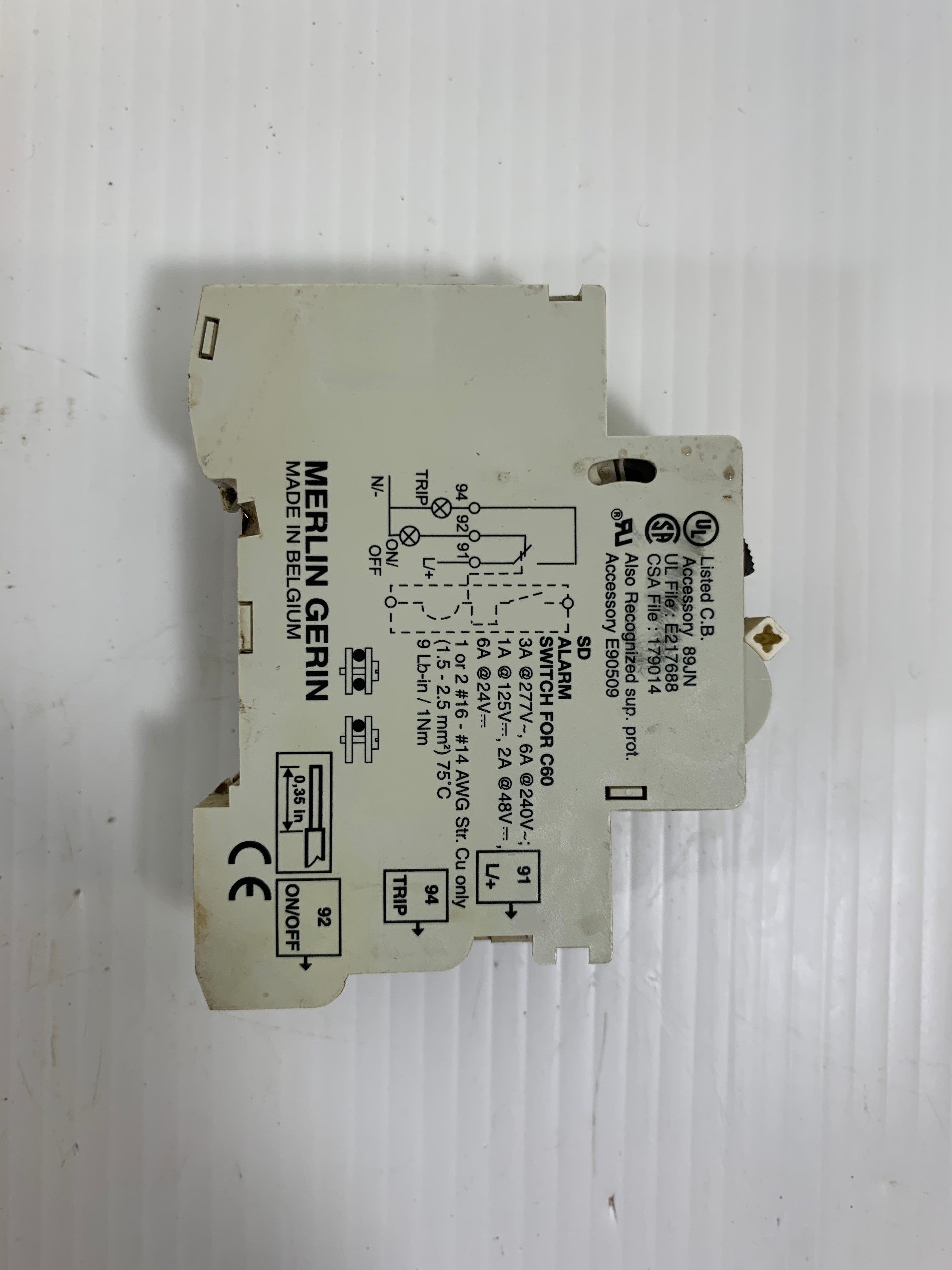 Merlin Gerin C3A Circuit Breaker 60104 3A Multi9 C60