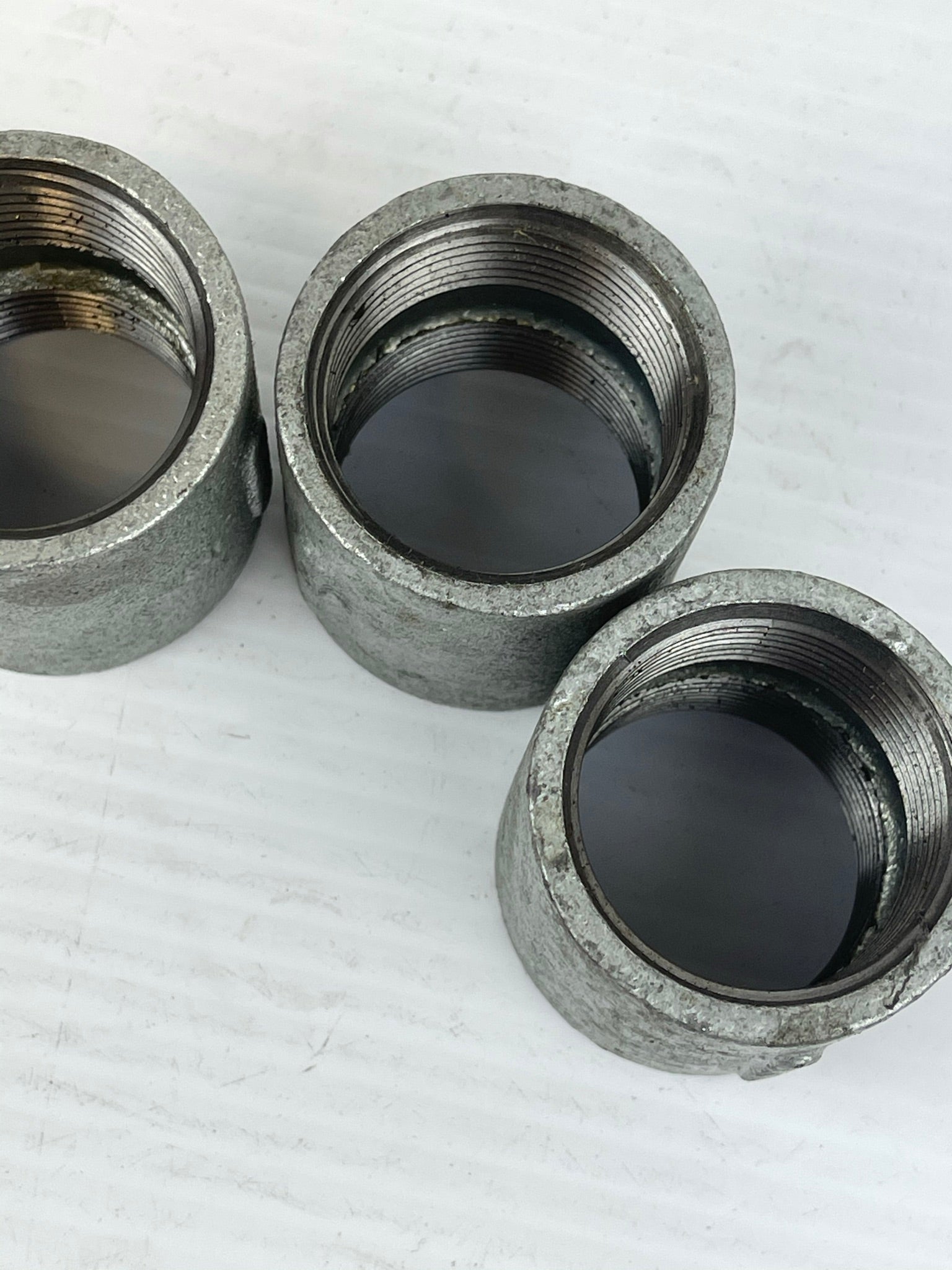 Threaded Steel Pipe Fitting Connector marked 1-1/4 Lot of 3