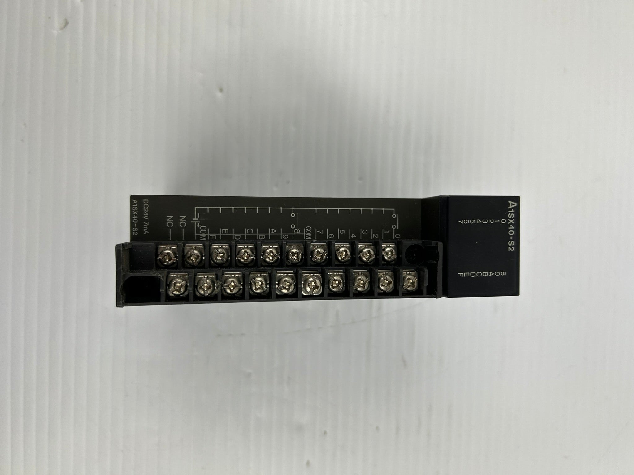 Mitsubishi A1SX40-S2 Input Unit PLC Module 24VDC 7mA - Missing Cover