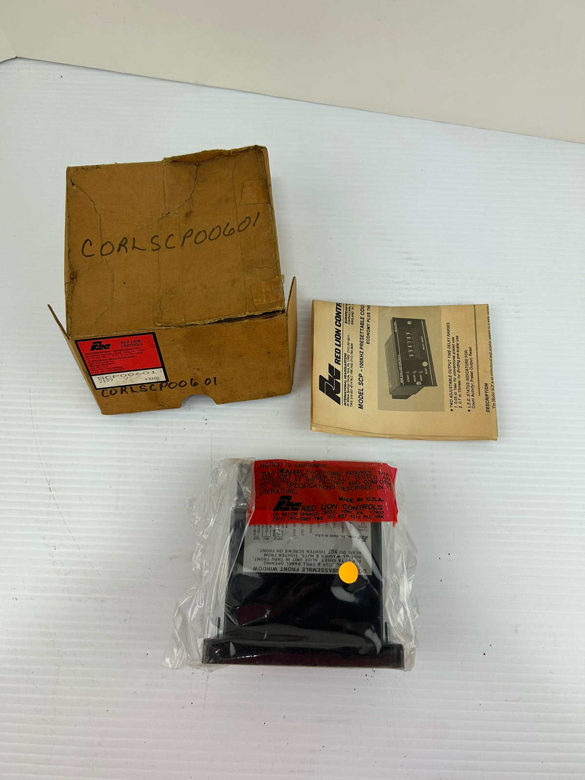 Red Lion Controls SCP00601 Counter 100 Khz Presettable Model SCP