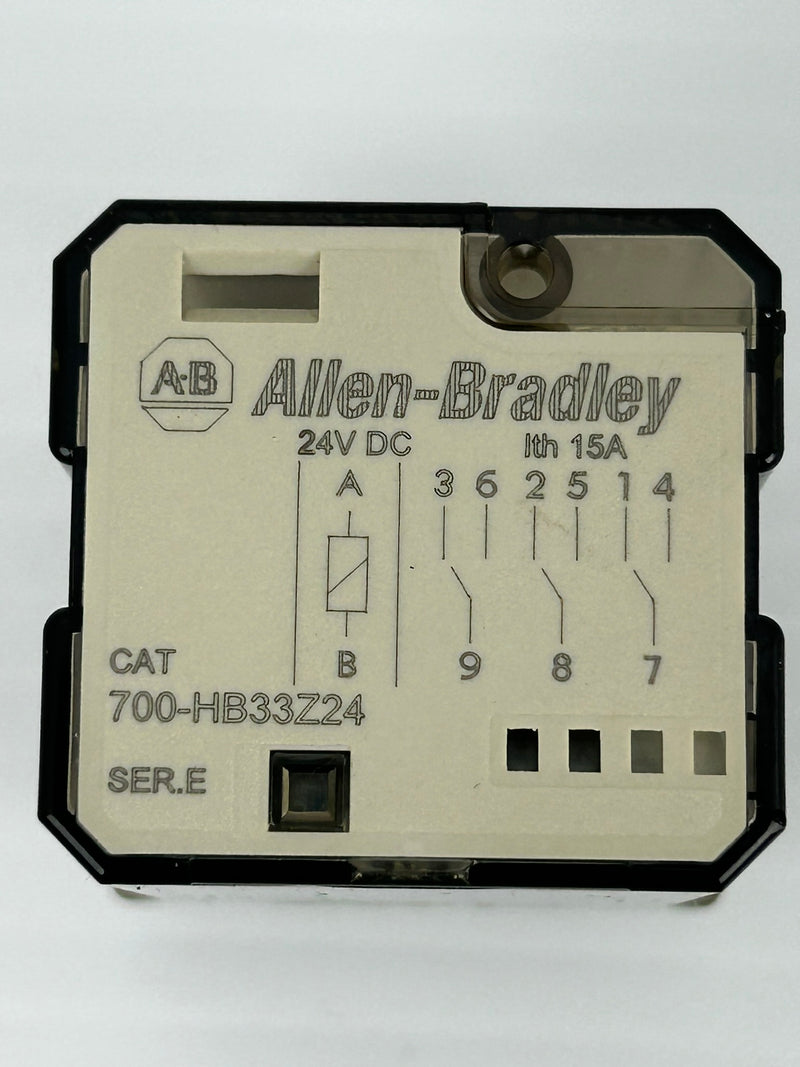 Allen-Bradley 700-HB33Z24 Relay Series E 24VDC 15A 2HP - Lot of 4