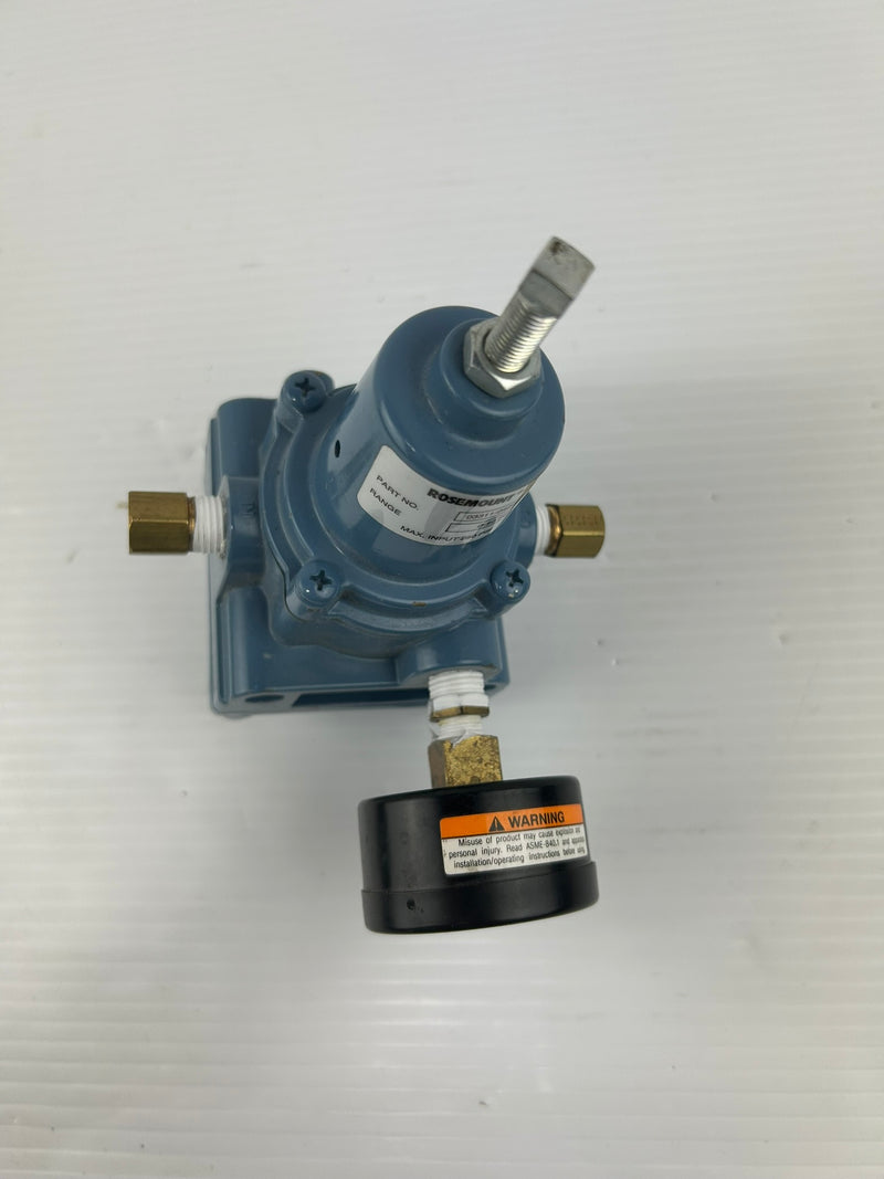 Rosemount 03311-0429-0001 Pressure Regulator 0-50 PSI with Gauge