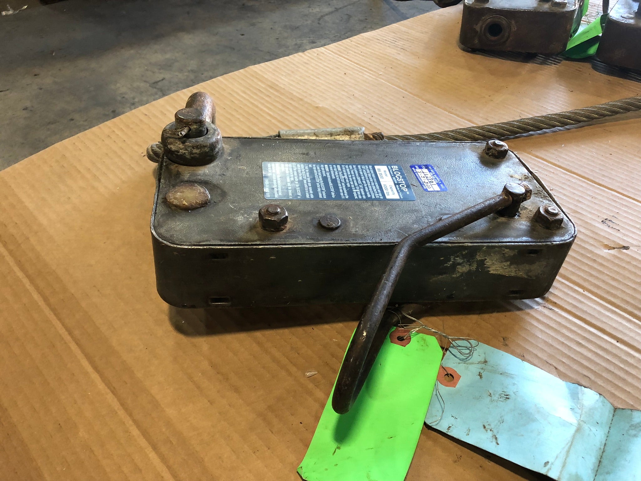 Blocstop BS3530 Wire Rope Safety Device Capacity 6000 lbs.