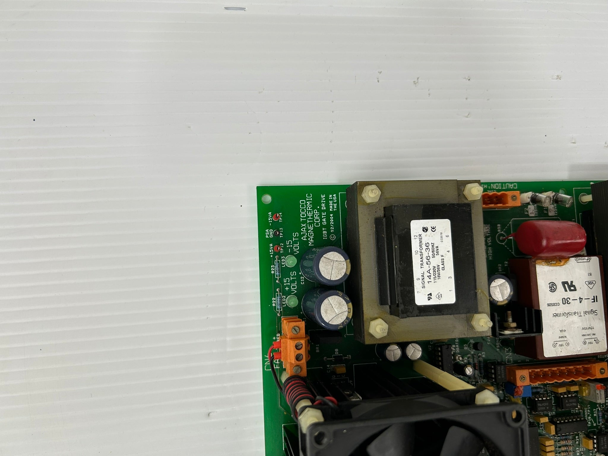 Ajax Tocco SC#71940A Dual Channel Power Supply Control Board ASSY#G-02-0191-MK