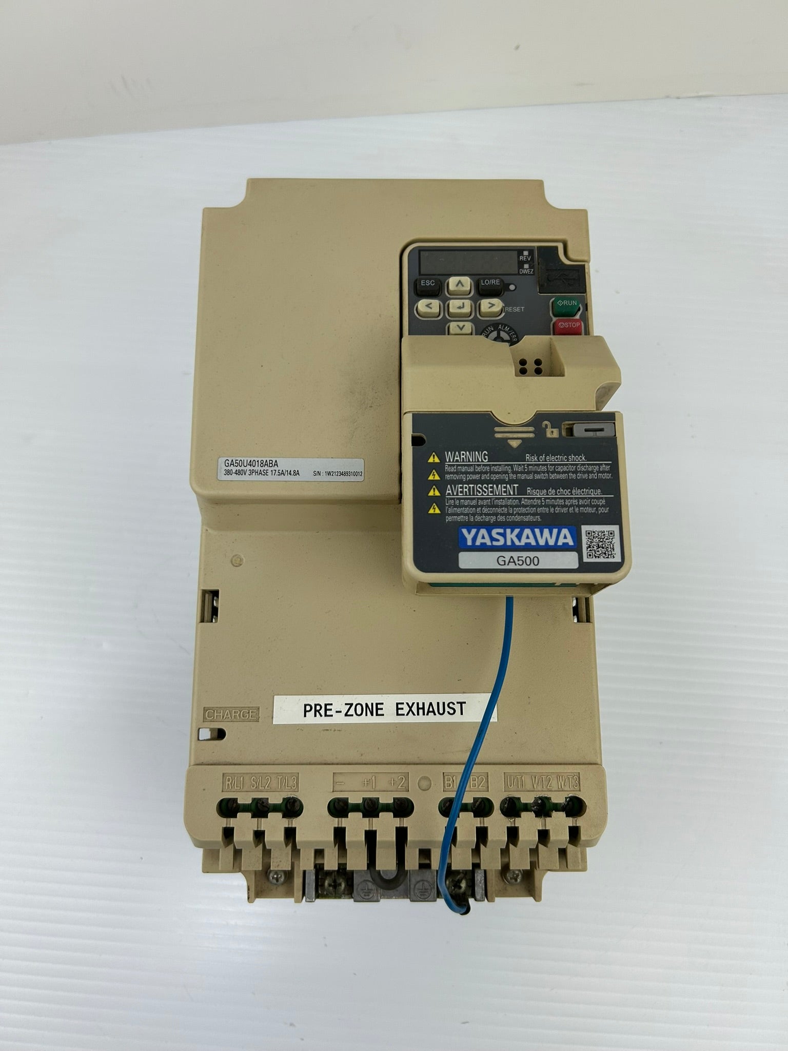 Yaskawa CIPR-GA50U4018ABAA-AAAASA AC Drive Rev A