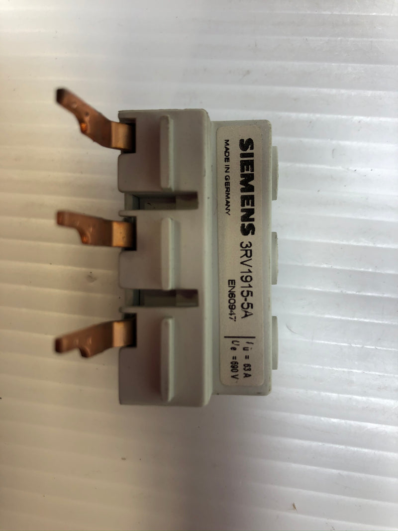 Siemens 3RV1915-5A Bussbar Feeder Bar