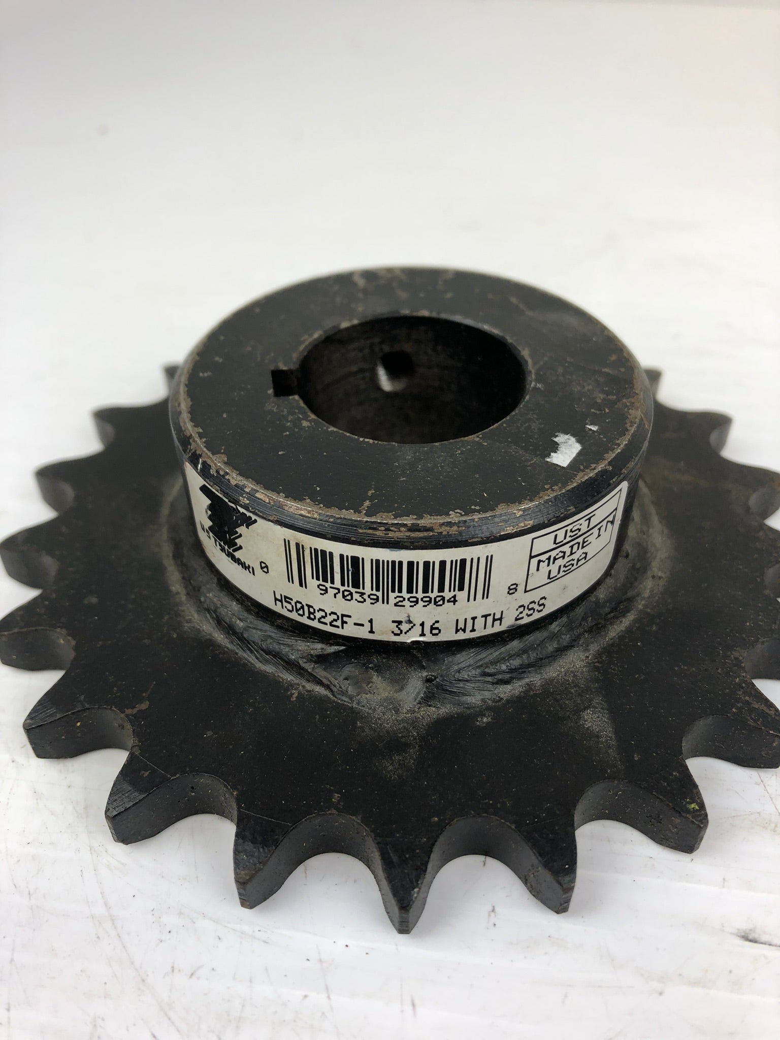Tsubaki H50B22F-1 3/16" Roller Chain Sprocket