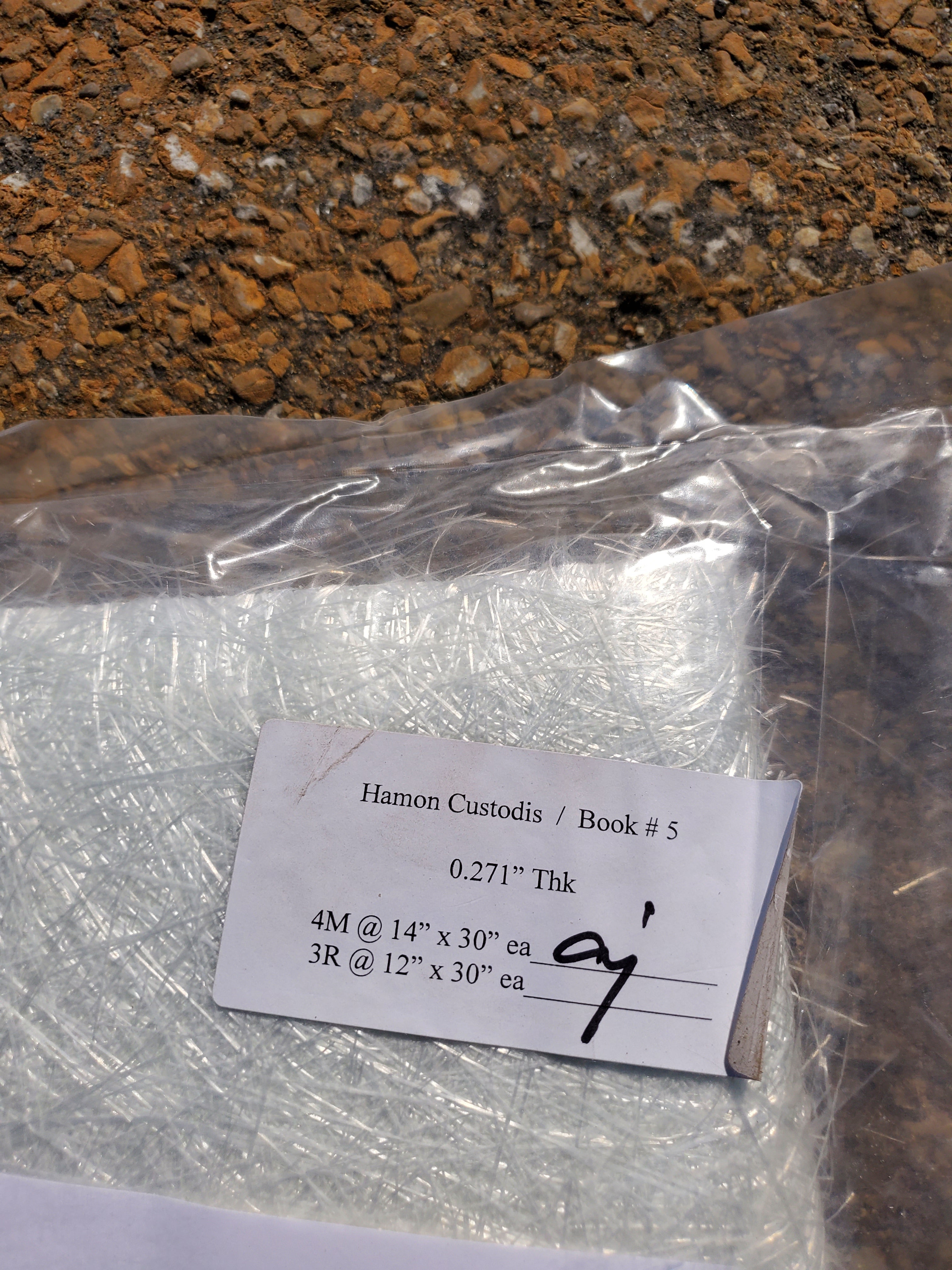 Book # 5 Fiberglass Insulation Blanket 0.271" Thick 4M @ 14" x 30"