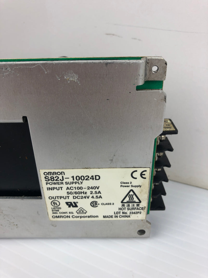 Omron S82J-10024D Power Supply Class: 2 100-240V 2.5A 50/60Hz