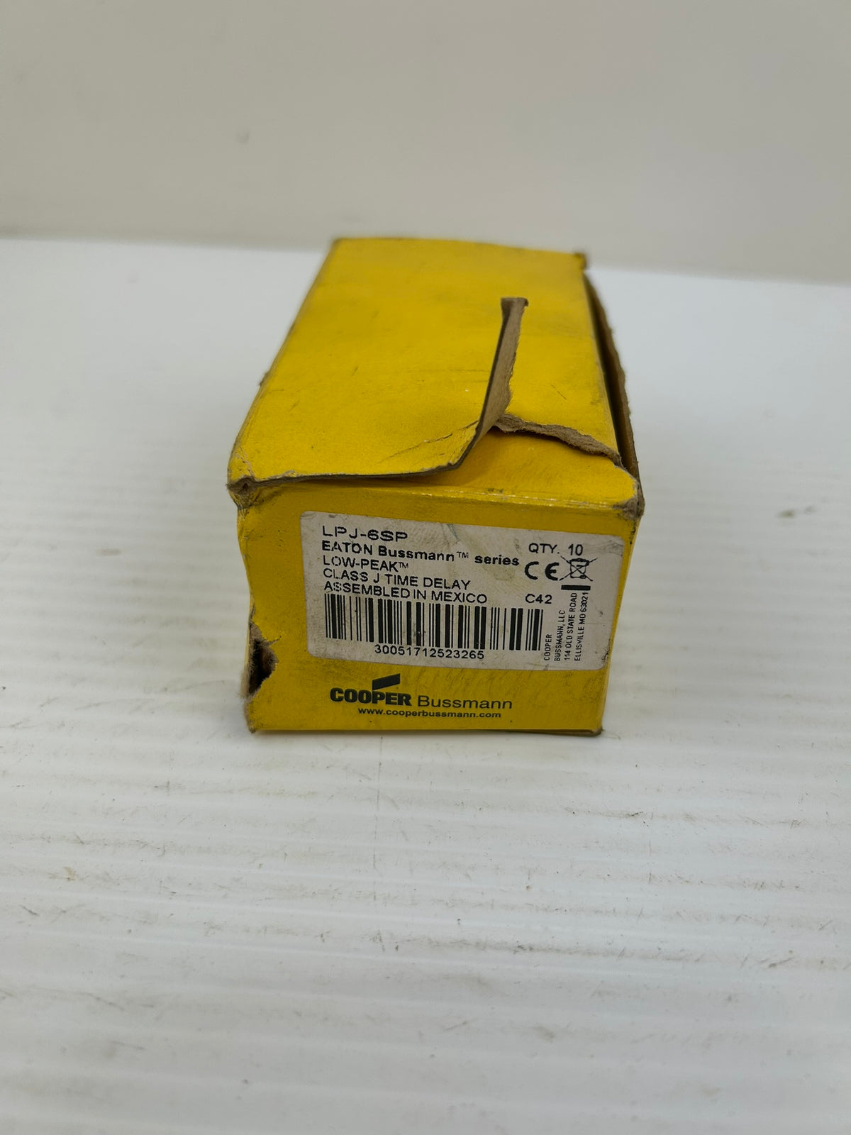 Bussmann LPJ-6SP Low Peak Class J Time Delay Fuse 6A - Box of 8