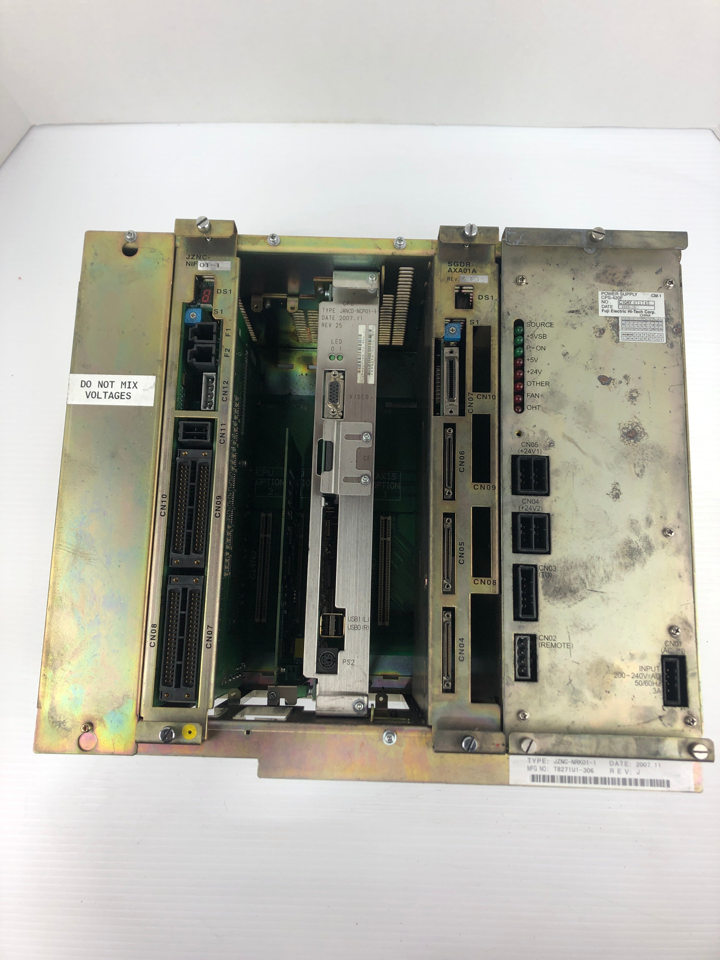 Yaskawa Electric JZNC-NRK51-1 Control Rack Power Supply Unit Rev. C01