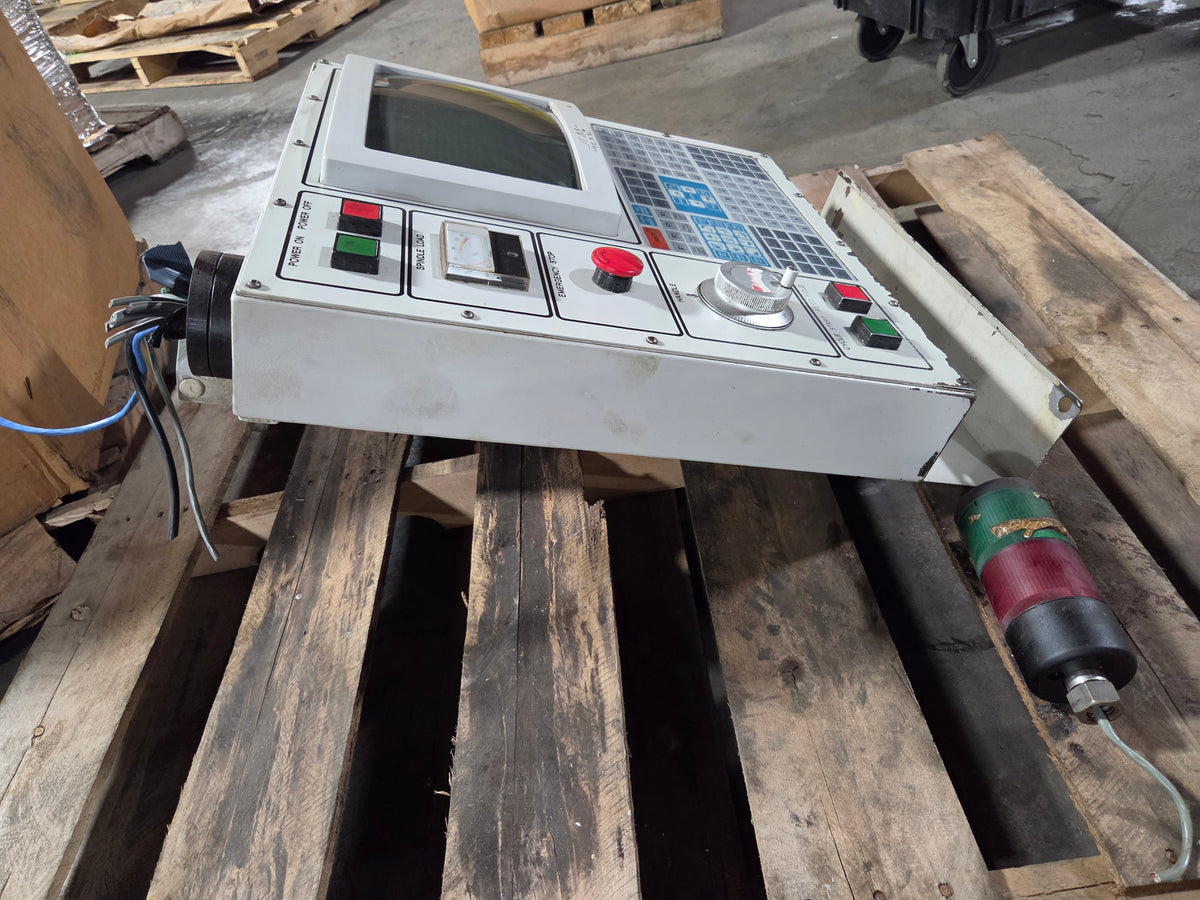Haas VF-0 CNC Mill Operator Control Panel CRT Display Keyboard with Light Tower