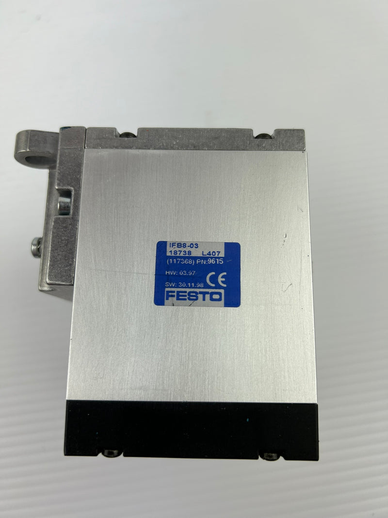 Festo IFB8-03 Control Block 18738 L407 IEPL-03-FB 18639 116878 117368 9615 18980