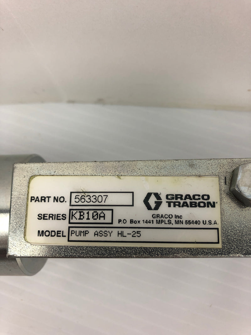 Graco Trabon HL-25 Pump Assembly 563307 Ser. KB10A