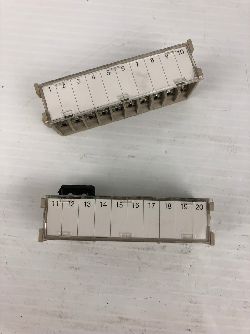 Terminal Blocks Numbered 1-20 - Lot of 2 – Metal Logics, Inc.