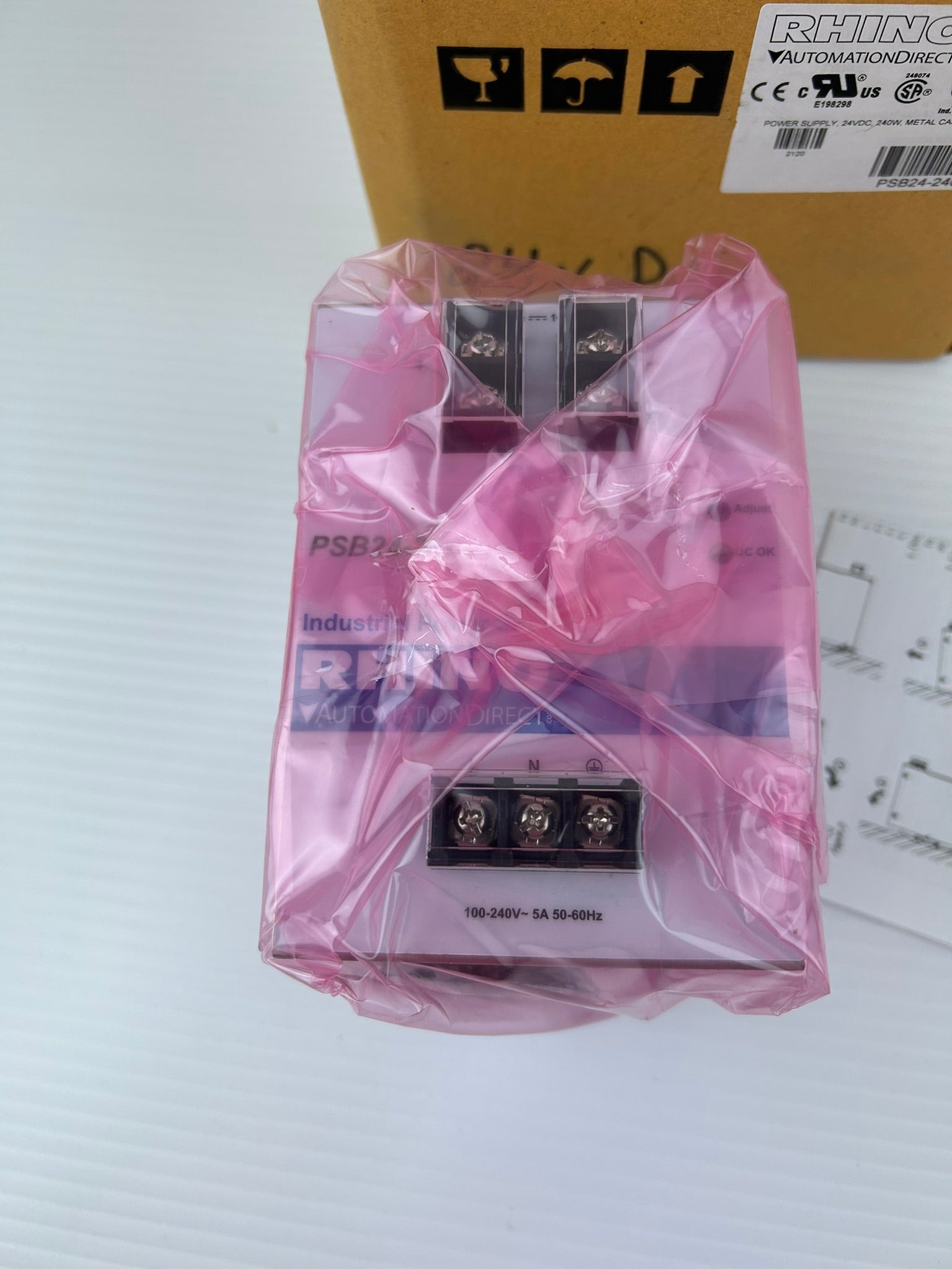 Rhino PSB24-240 Automation Direct Power Supply 24VDC 240W