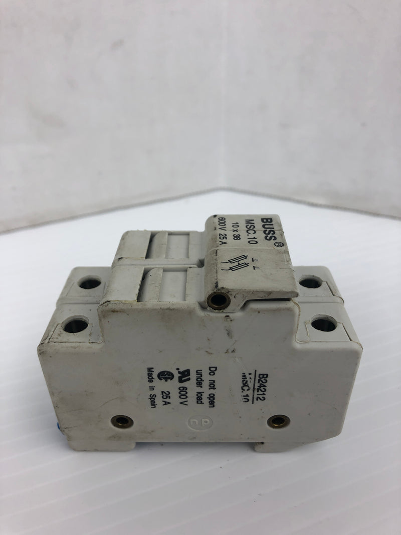 Buss MSC.10 Fuse Holder 10 X 38 600V 25A 2P