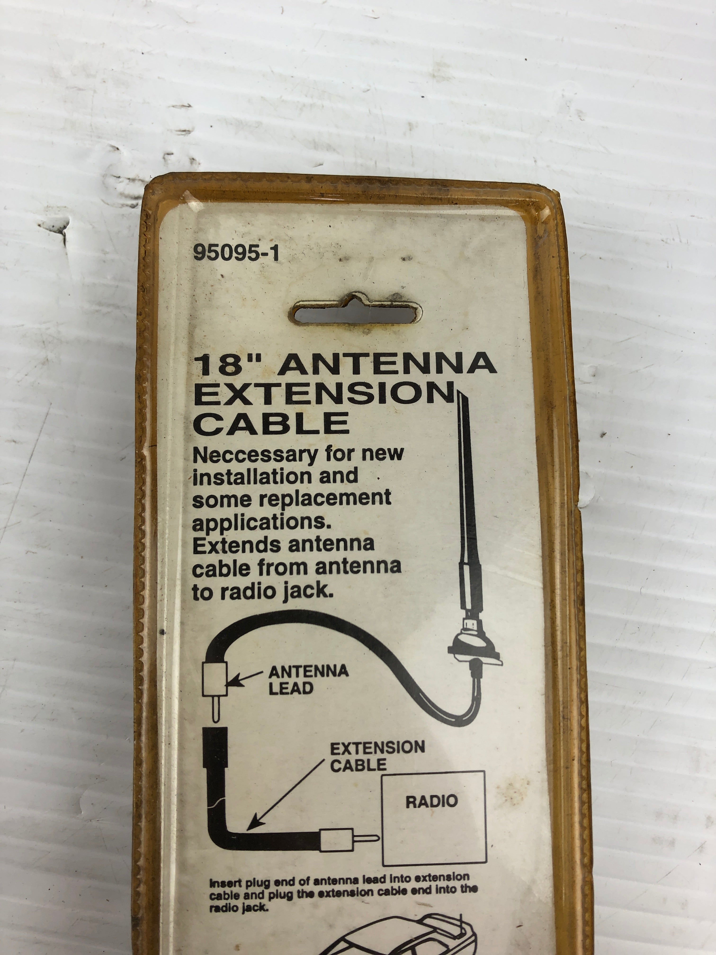 Auto Select 95095-1 Antenna Extension Cable 18"