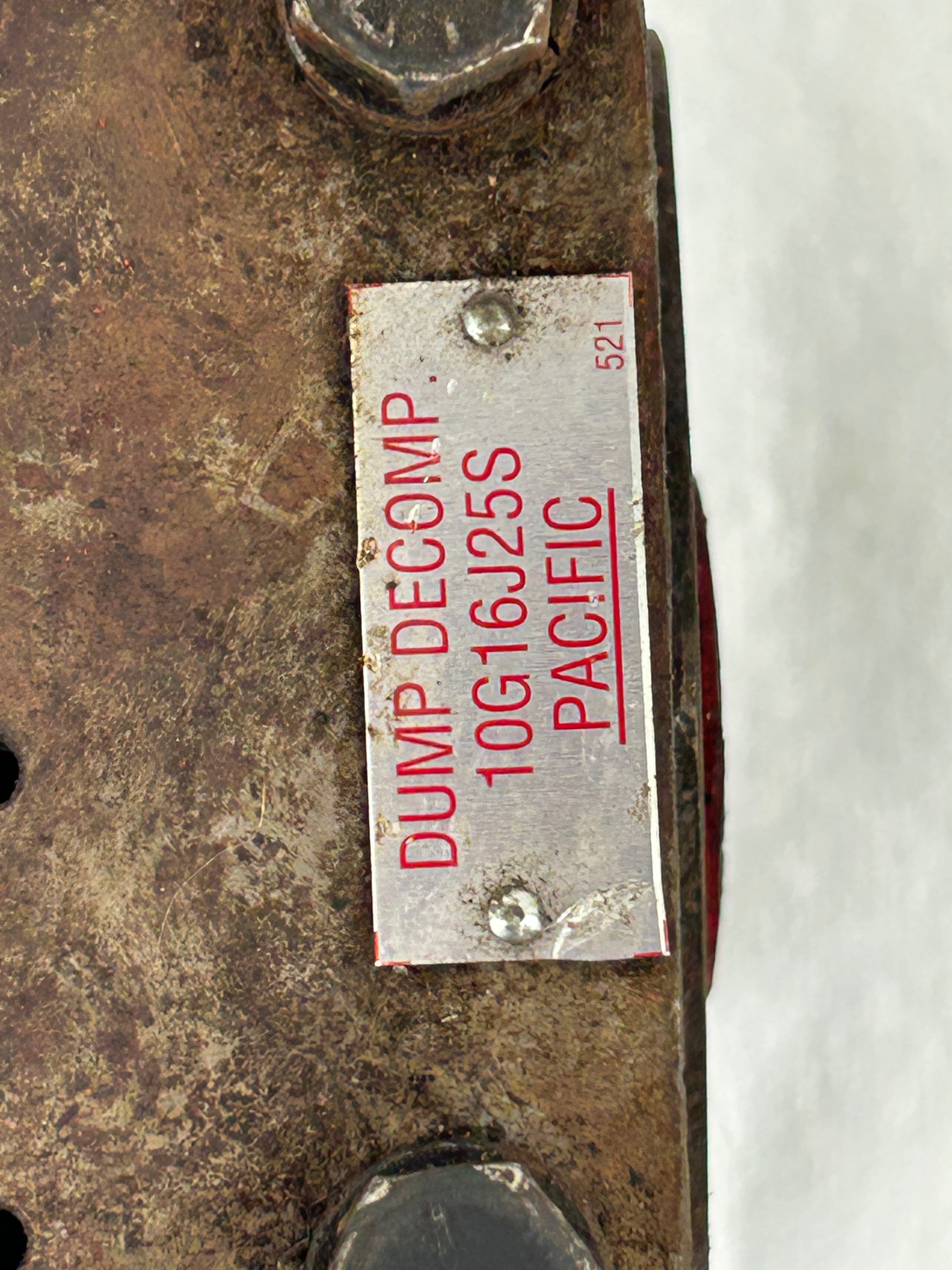 Pacific Pump 10G16J25S "Dump Decomp"