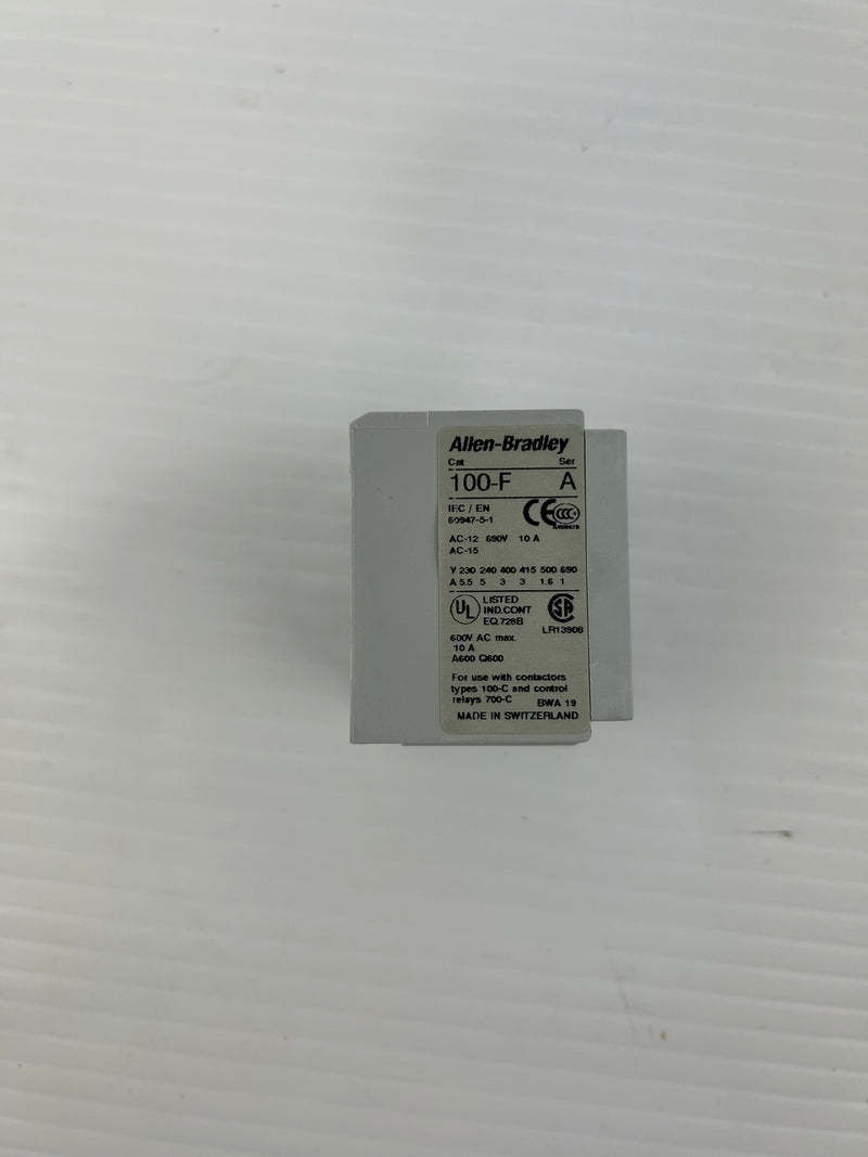 Allen-Bradley 100-FA22 Auxiliary Contact Series A - Lot of 2