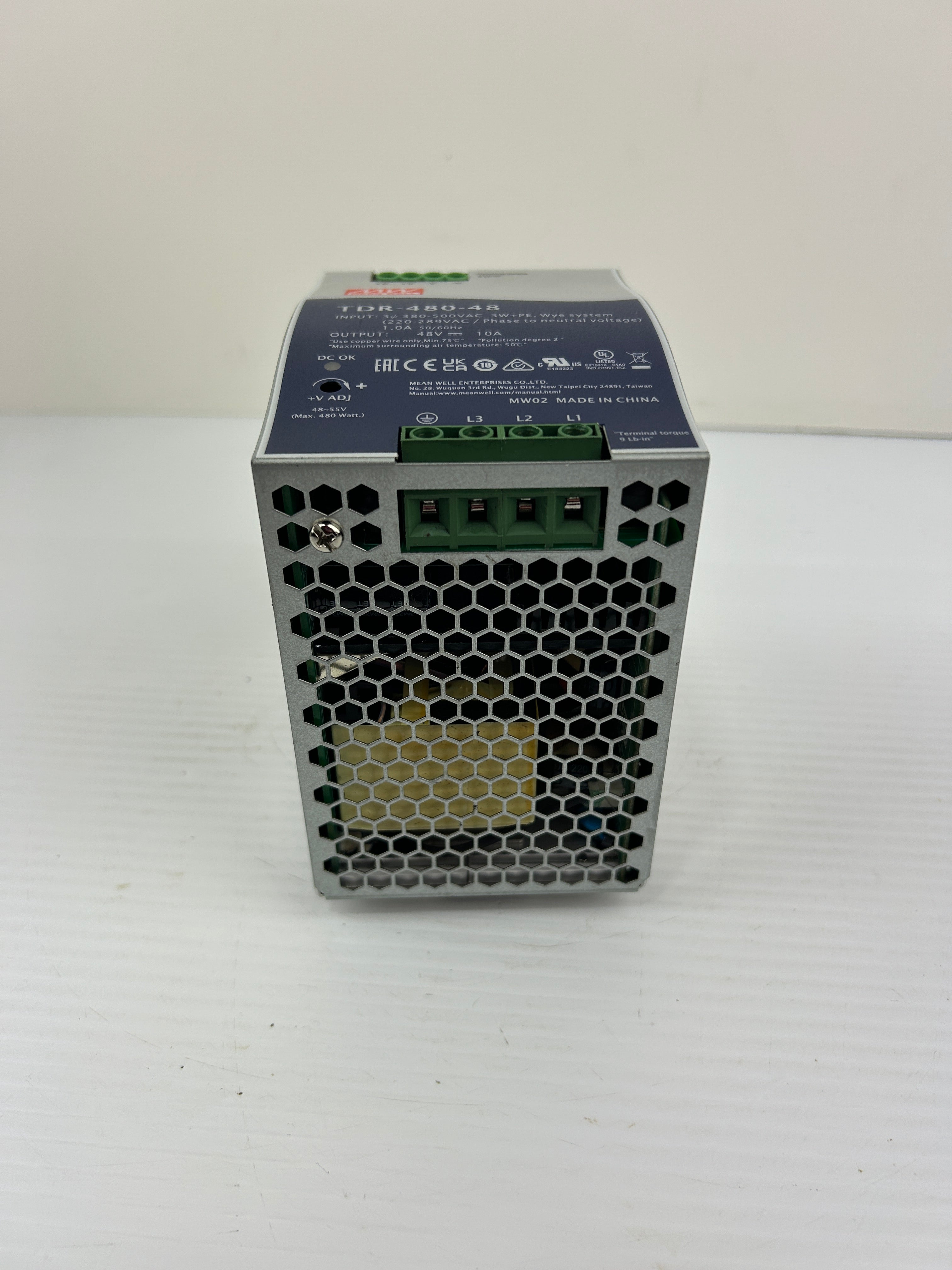 Mean Well TDR-480-48 Rail Switching Power Supply 48V 10A 480W
