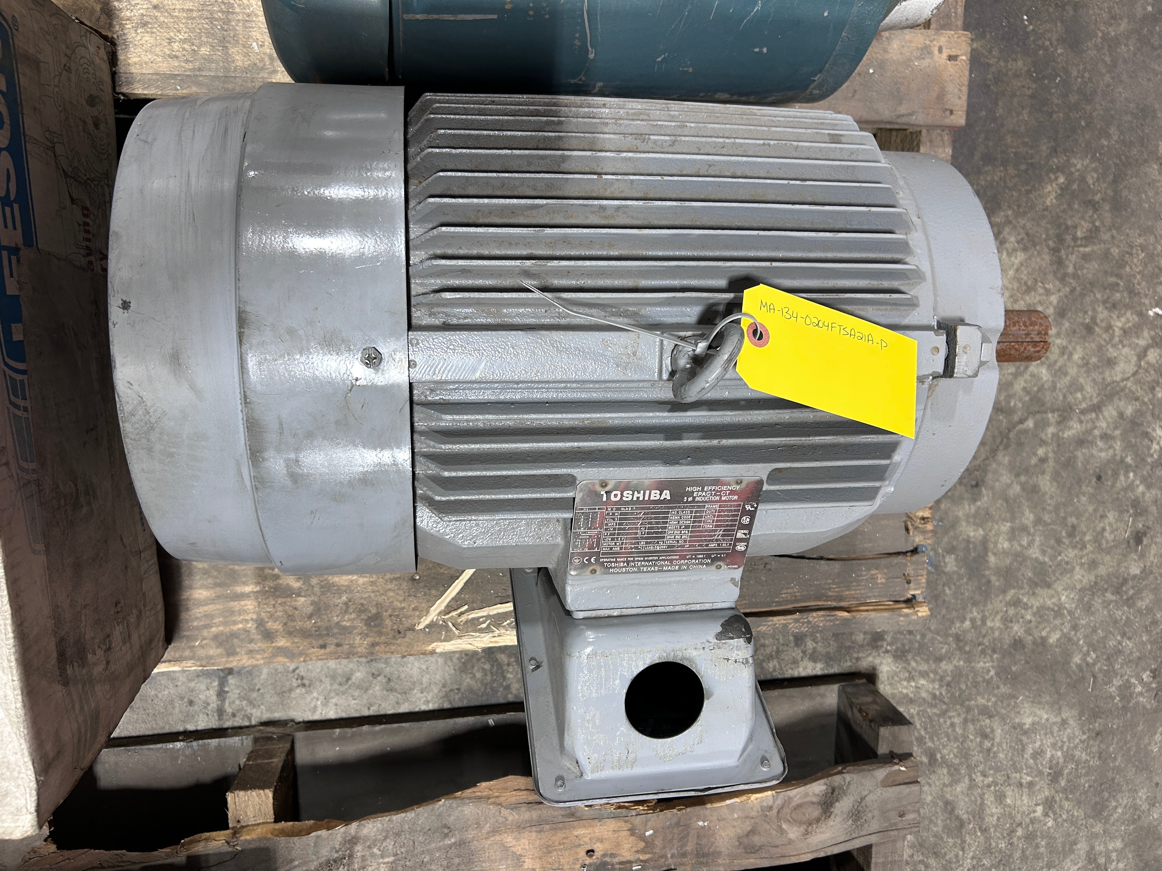 Toshiba 0204FTSA21A-P High Efficiency 3PH Induction Motor 20HP 1755RPM 256T