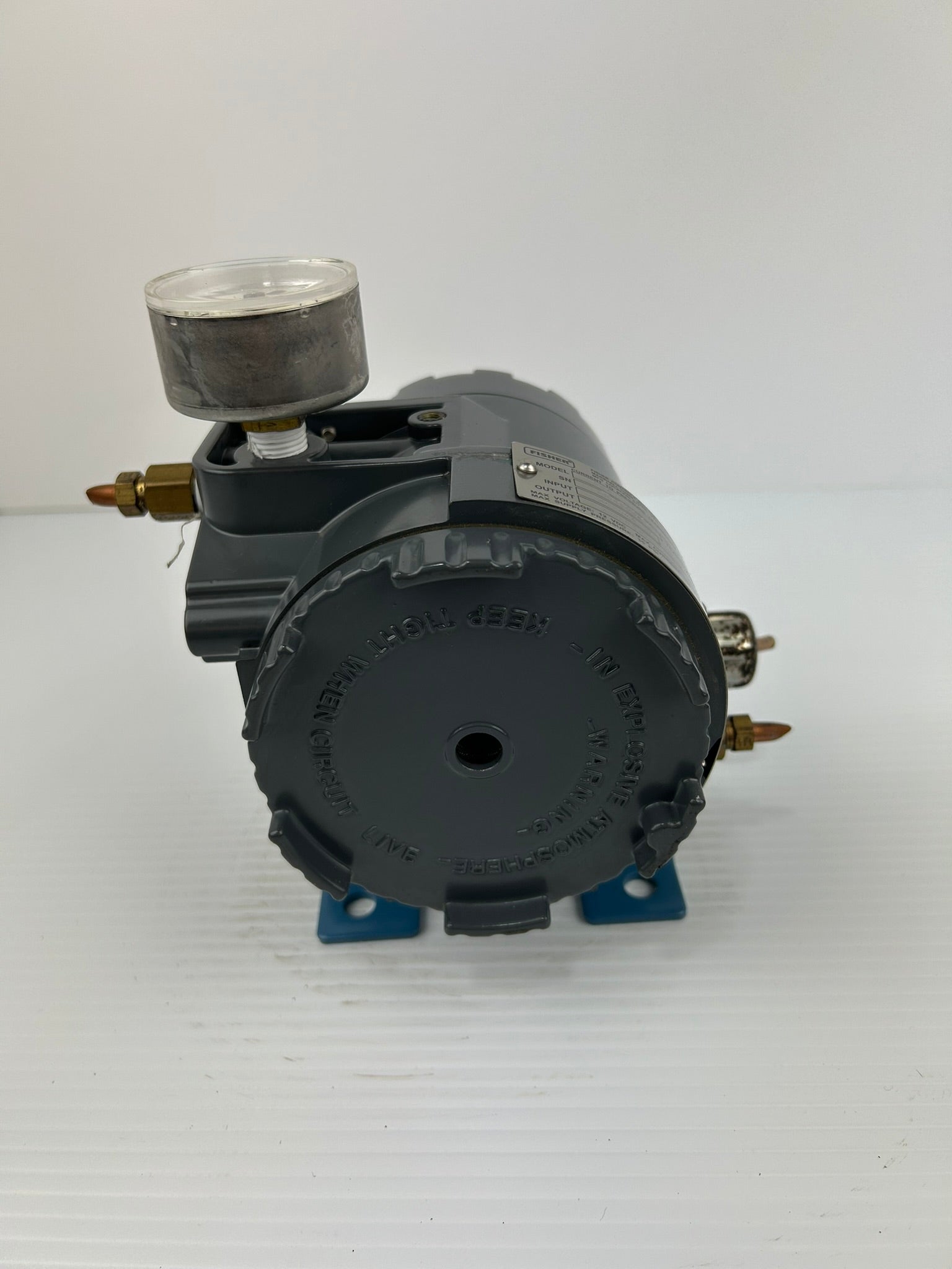 Fisher 846 Current to Pressure Transducer with Pressure Gauge 4-20mA 3-15PSIG