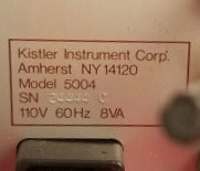 Kistler Dual Mode Amplifier 5004 110mV 60 Hz 8 VA