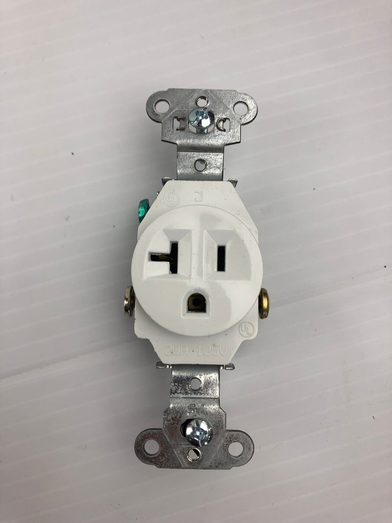 Round Electrical Outlet Receptacle 20A 125V 3-Prong