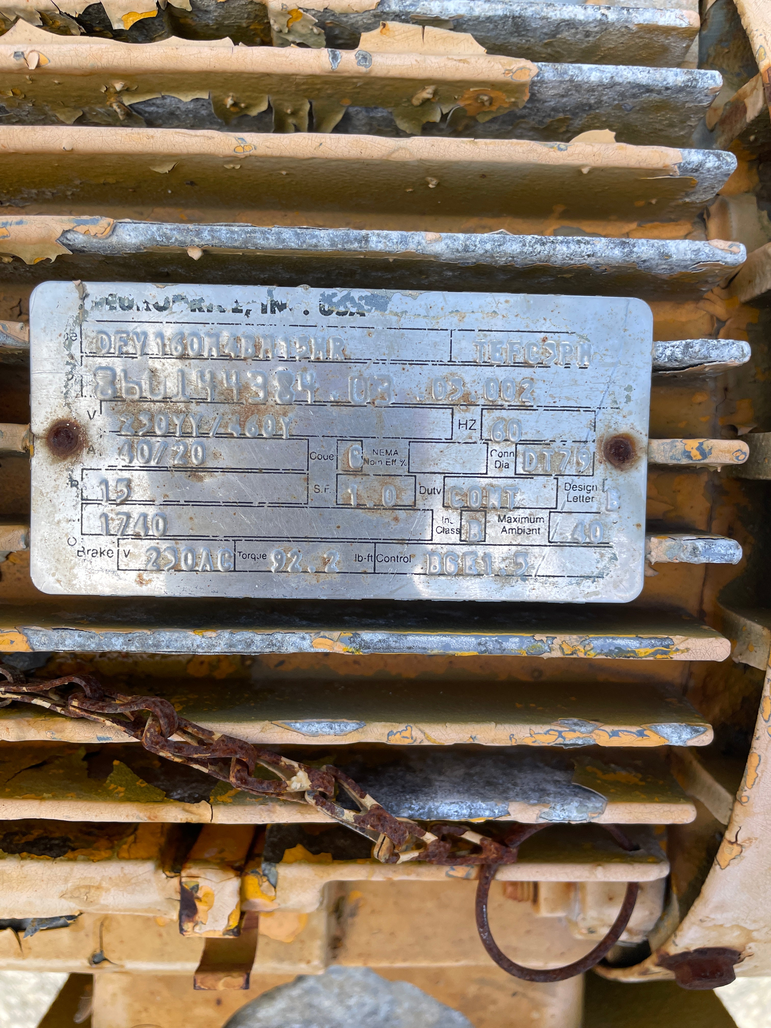 Ingersoll Rand Electric Winch 10,000 lbs. Capacity 3PH 10000B40-4-16-10-M4P4-20