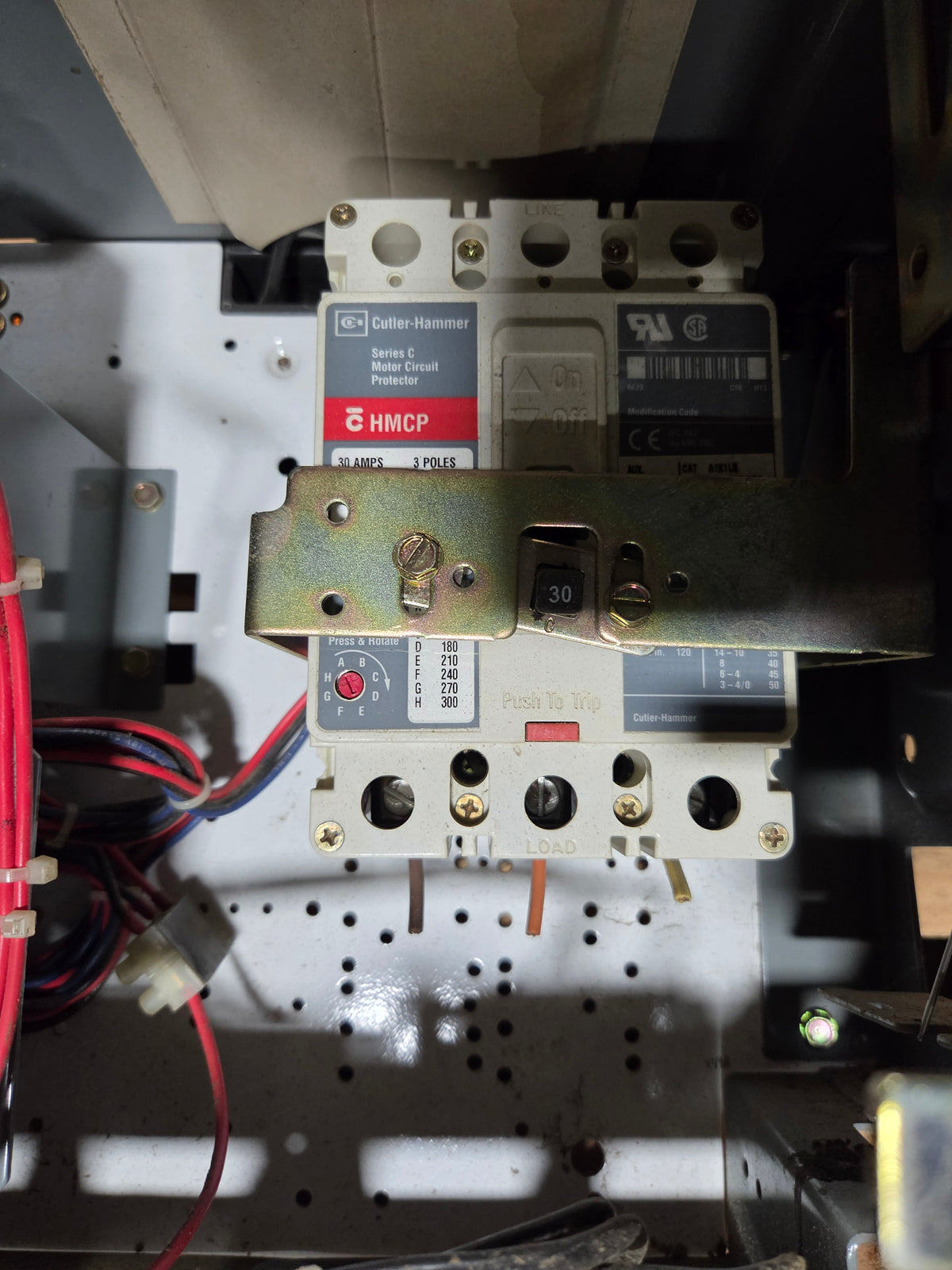 Allen-Bradley MCC Bucket 2113B Size 1 FVNR 10HP 3PH 480V 30A Breaker - No Door