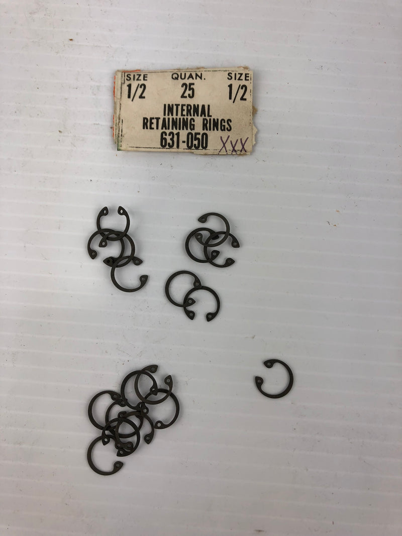 Dorman 631-050 1/2" Internal Retaining Rings - Lot of 18