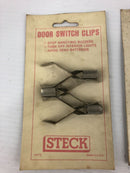 Steck 30500 Door Switch Clips - Lot of 3 Packs