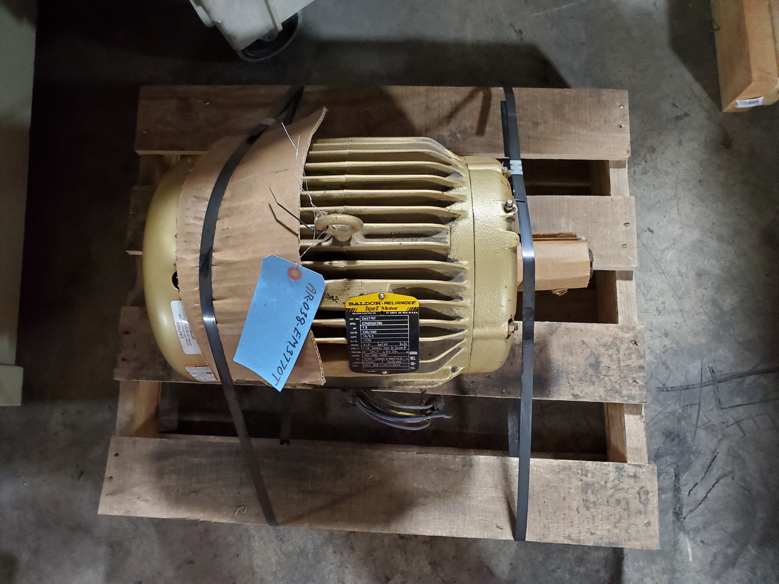 Baldor EM3770T Super E-Motor 7.5 HP 3PH 1770 RPM 230/460V 213T