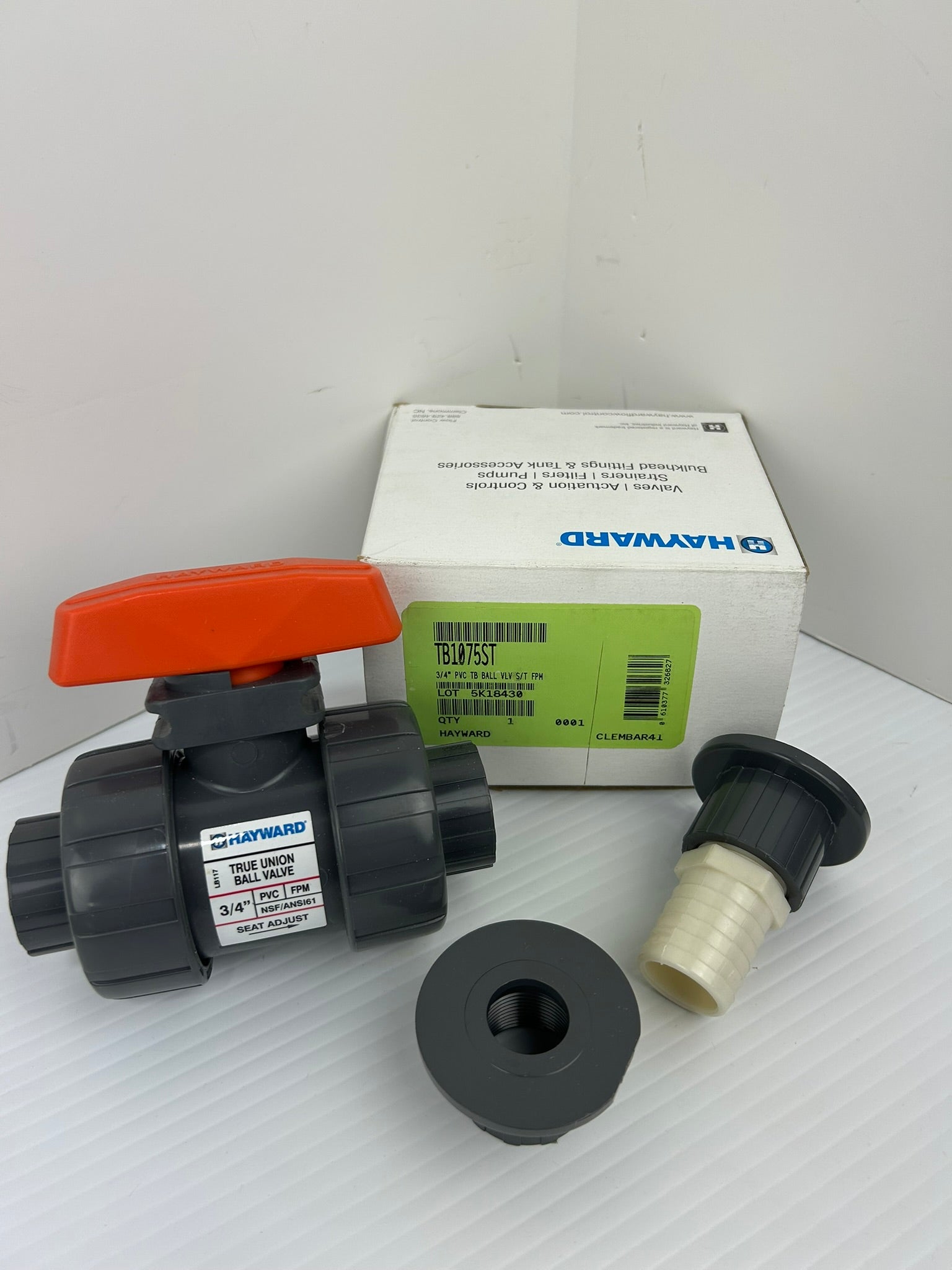 Hayward TB1075ST True Union Ball Valve PVC 3/4"
