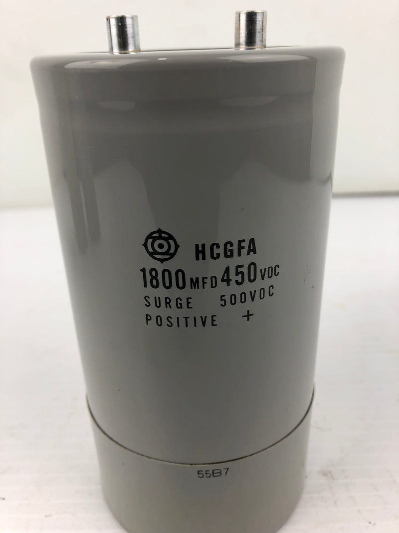 Fanuc HCGFA Capacitor 1800 MFD 450VDC Surge 500VDC