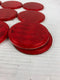 Stratolite SAE-A-87-D0T Red Reflector Peel and Stick 3-1/8" Round - Lot of 10