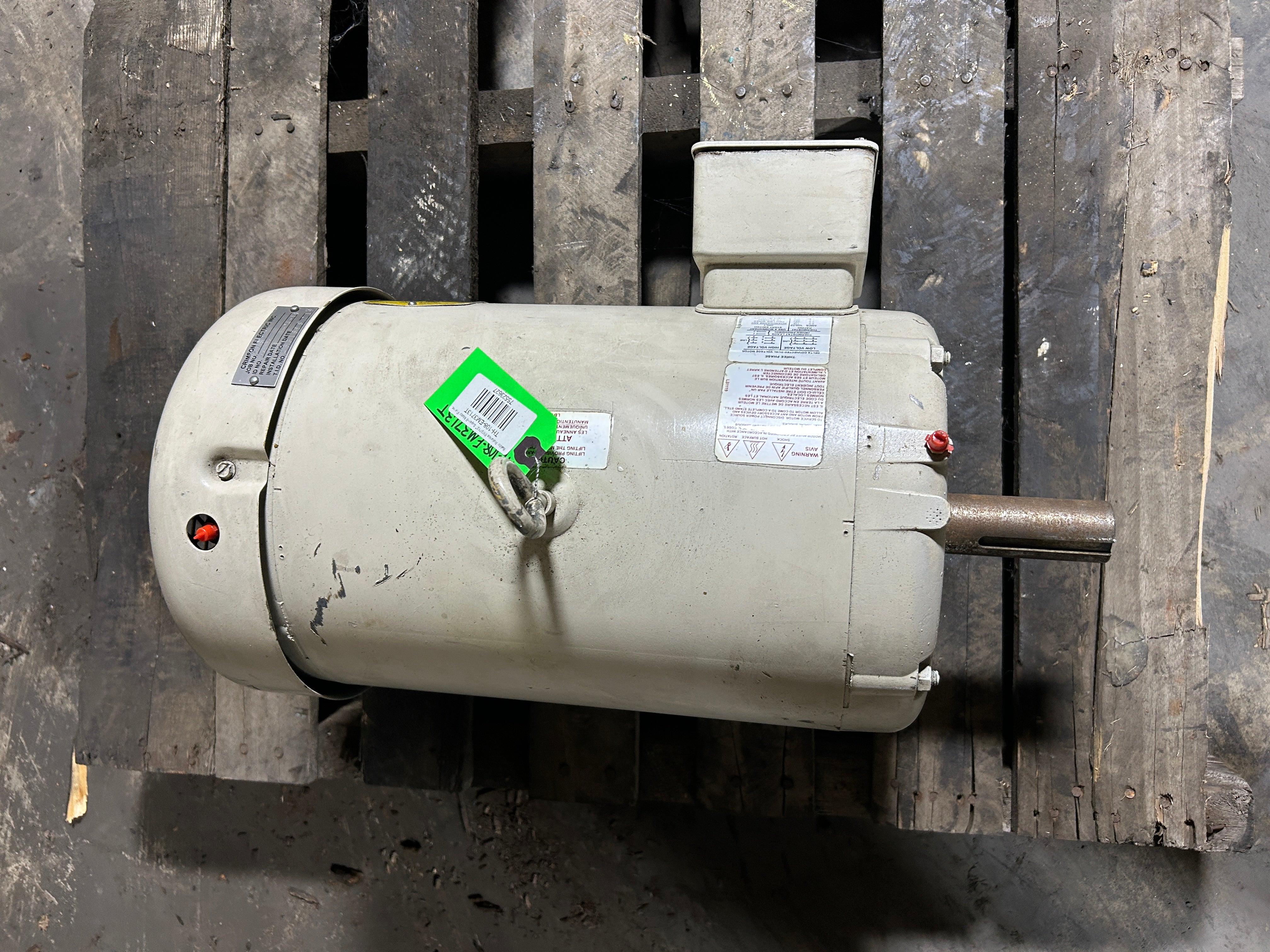 Baldor Reliance EM3713T Super-E Motor 15HP 3500RPM 3PH 215T Frame