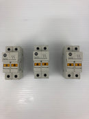 Allen-Bradley 1492-FB2C30-L Fuse Holder Ser. A 600V 30A 2P - Lot of 3