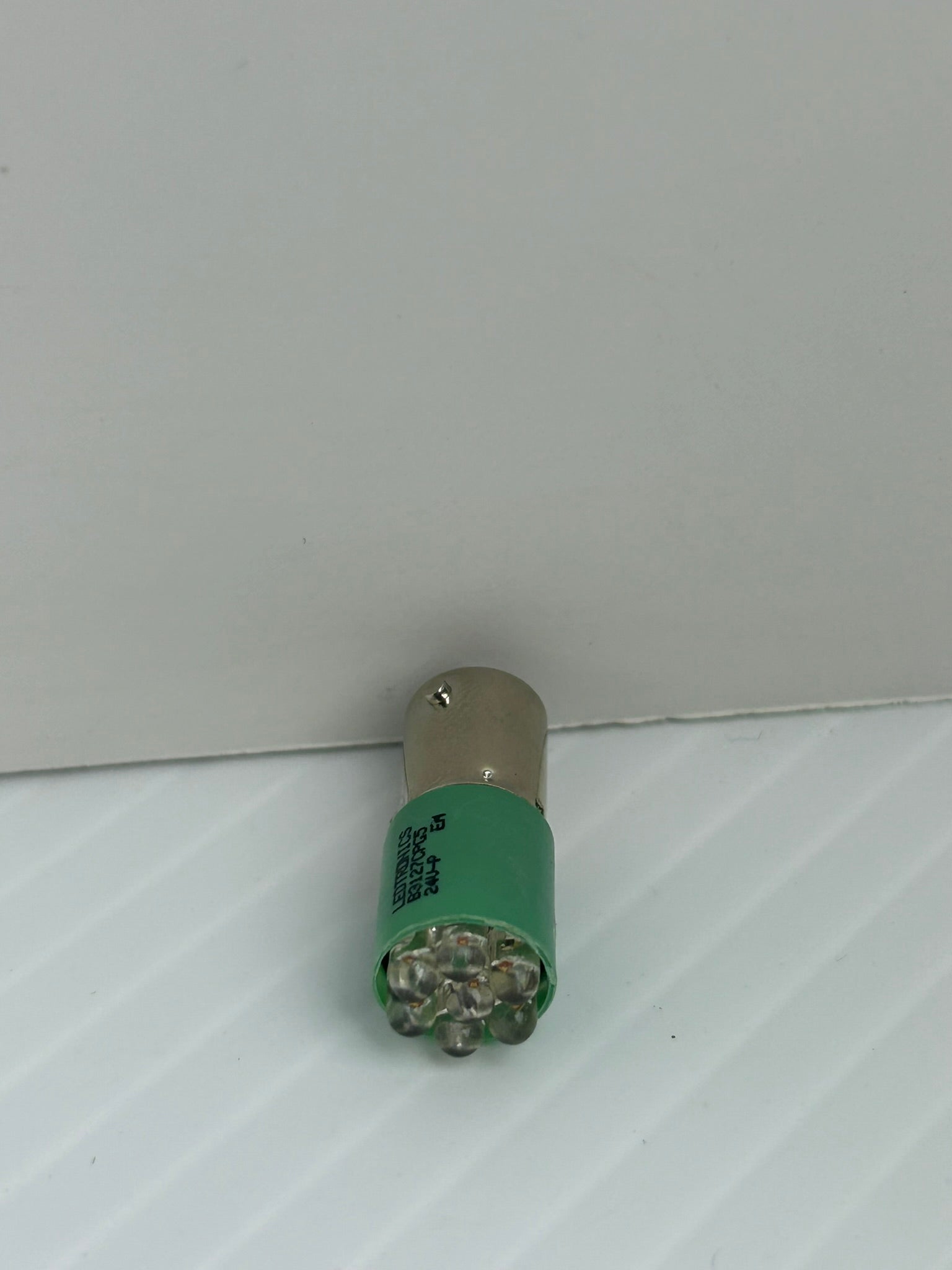 Ledtronics B3127CPG5 Mini Green LED Lamp Light Bulb 24V - Lot of 7
