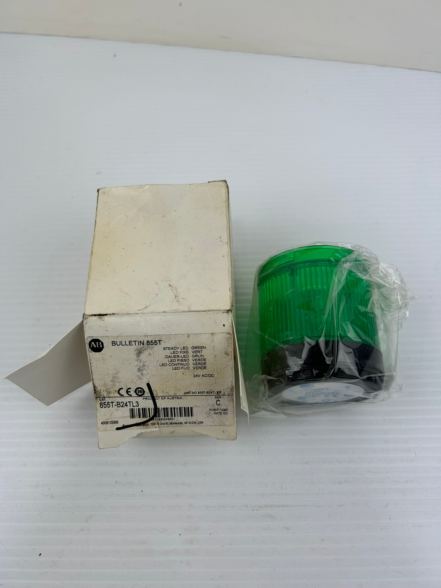 Allen Bradley 855T-B24TL3 LED Stack Light Green Series C