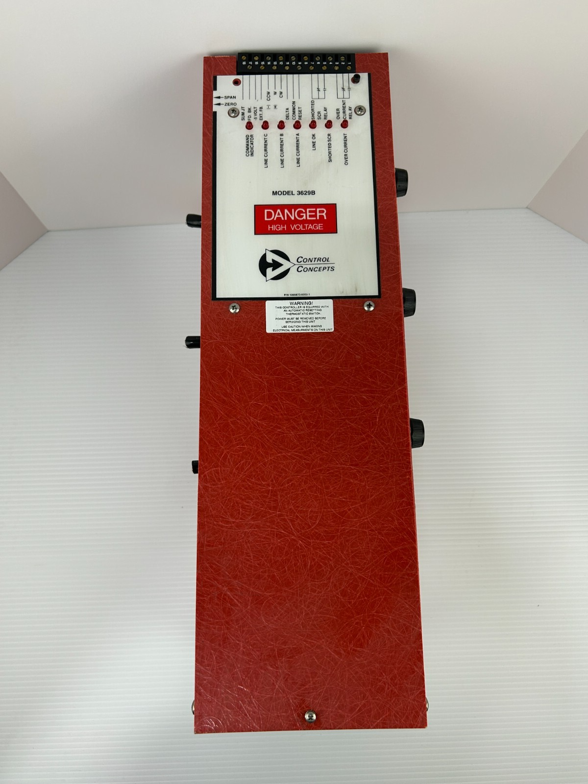 Control Concepts 3629B-V-480V-120A-4/20mA SCR Power Controller 480VAC 120A 3PH