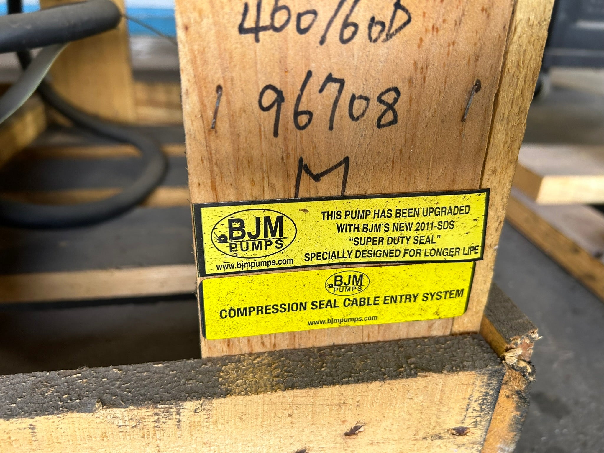 BJM Pumps J55C Submersible Pump 7.5HP 460V 3 Phase 3450RPM Item 201211