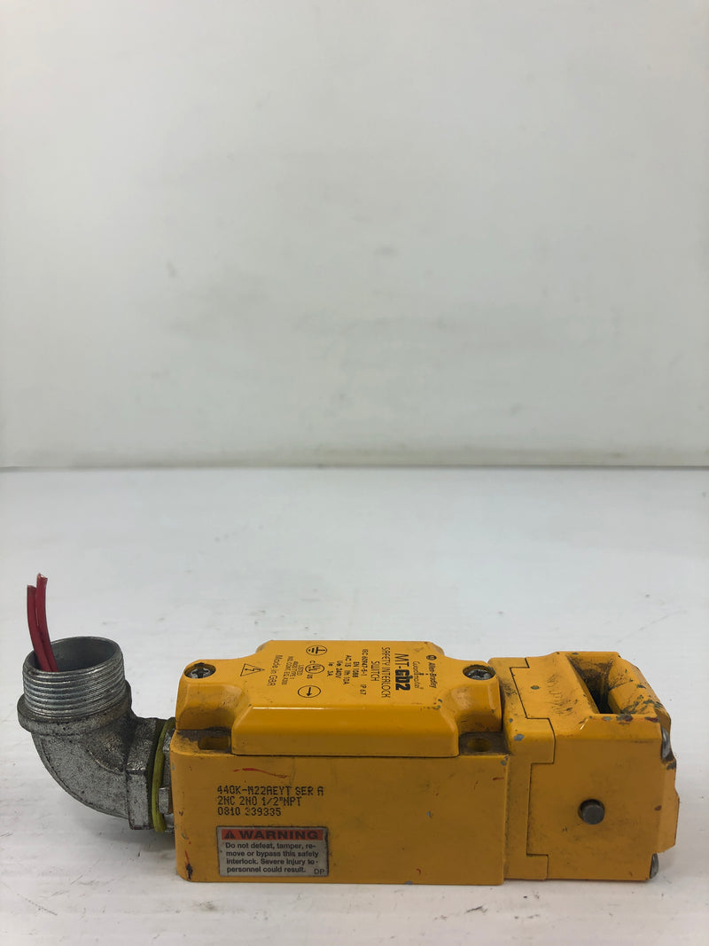 Allen Bradley Guard Master MT-GD2 Safety Interlock Switch 240V 3A