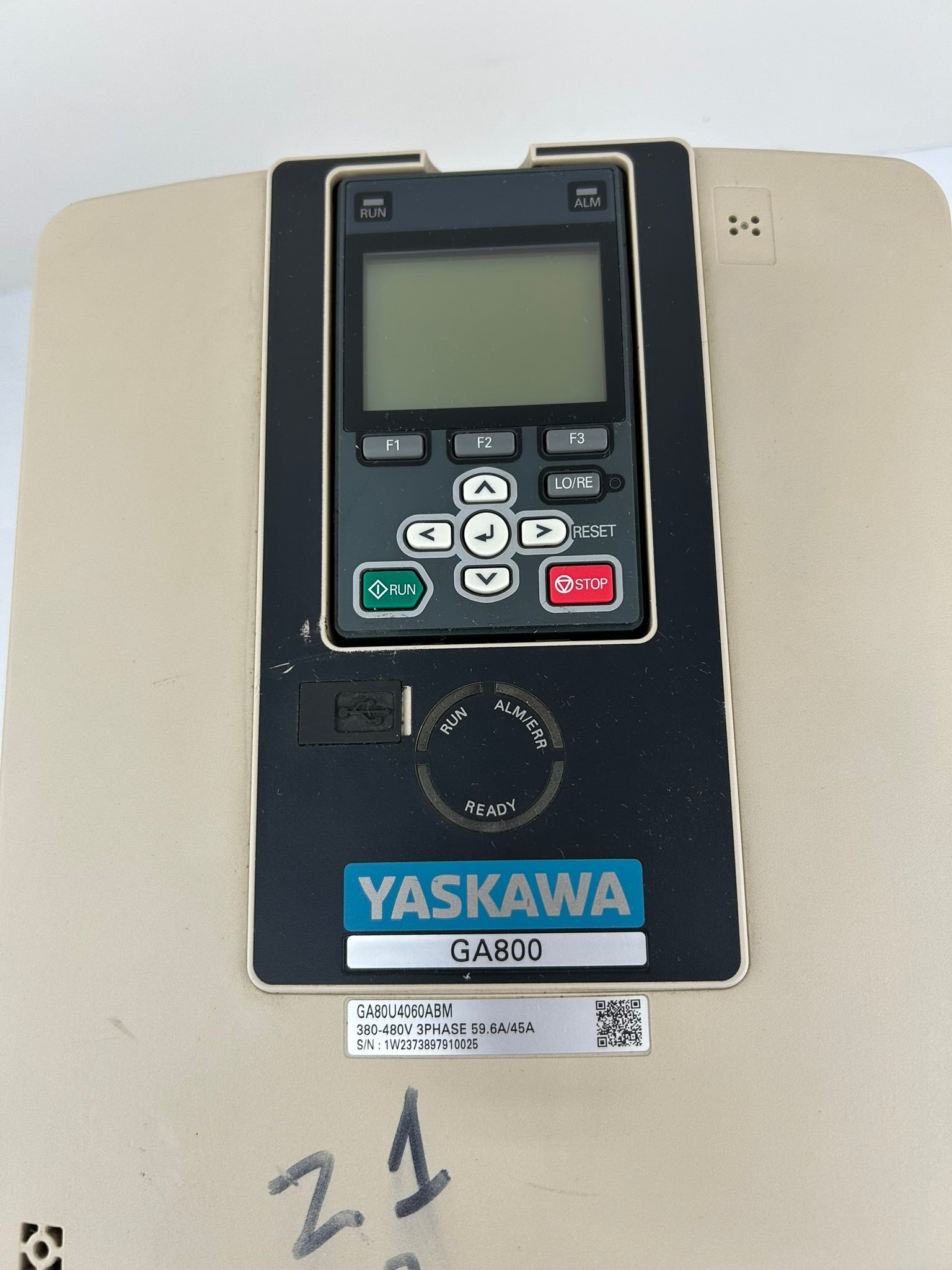 Yaskawa Electric CIPR-GA80U4060ABMA-AAAANA Industrial AC Drive Rev C
