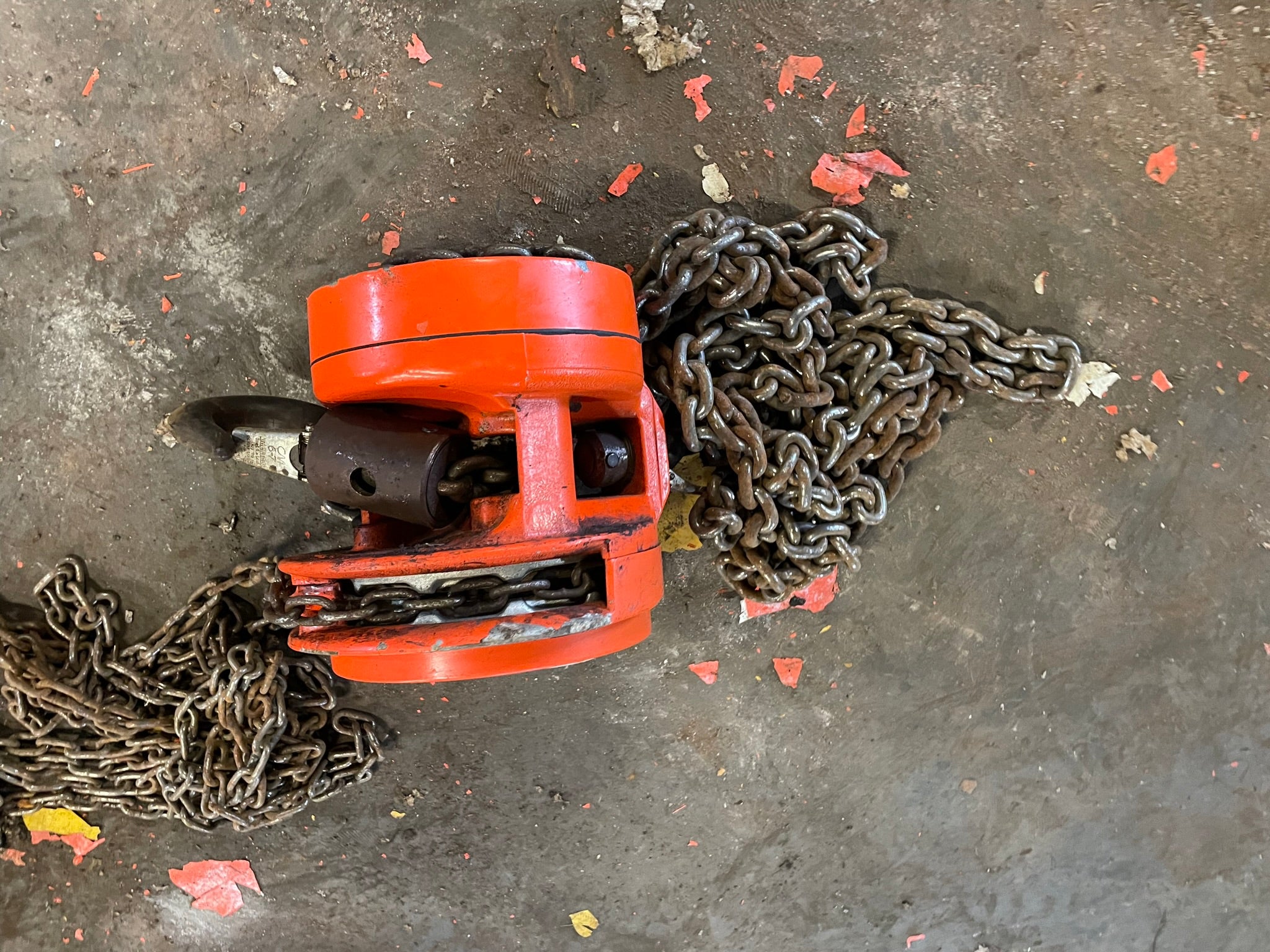 CM Cyclone 2 Ton Manual Chain Fall Hoist with Load Limiter S5837TB
