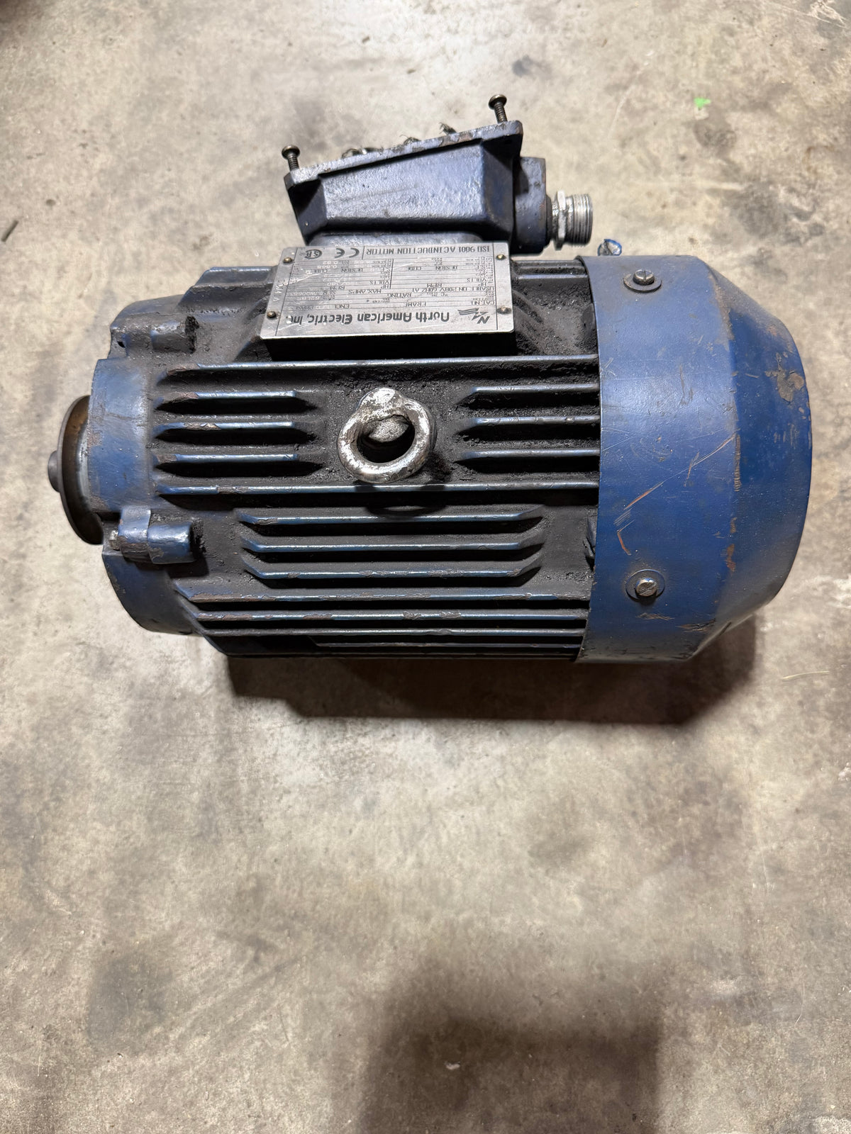 North American Electric H1802 Motor 2 HP 230-460V 1425/1751 RPM 3 Phase 50/60Hz